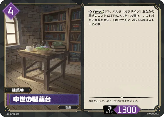 中世の製薬台 (BP01-090 U)